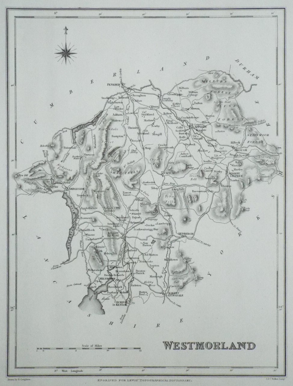 Map of Westmorland - Lewis